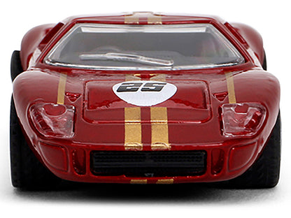 1965 Ford GT40 MK1 #25 Red Metallic with Gold Stripes "Collection" Series 1/64 Diecast Model Car