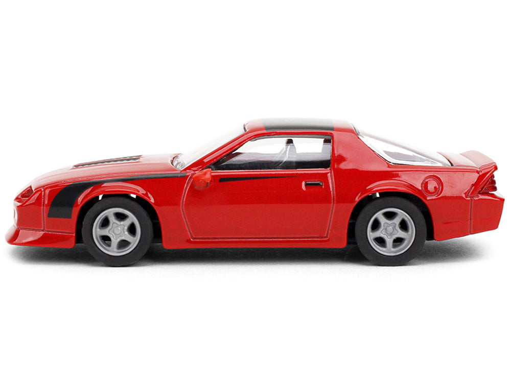 1985 Chevrolet Camaro Red with Black Top and Stripes "Collection" Series 1/64 Diecast Model Car
