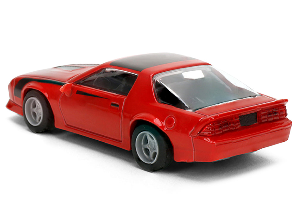1985 Chevrolet Camaro Red with Black Top and Stripes "Collection" Series 1/64 Diecast Model Car