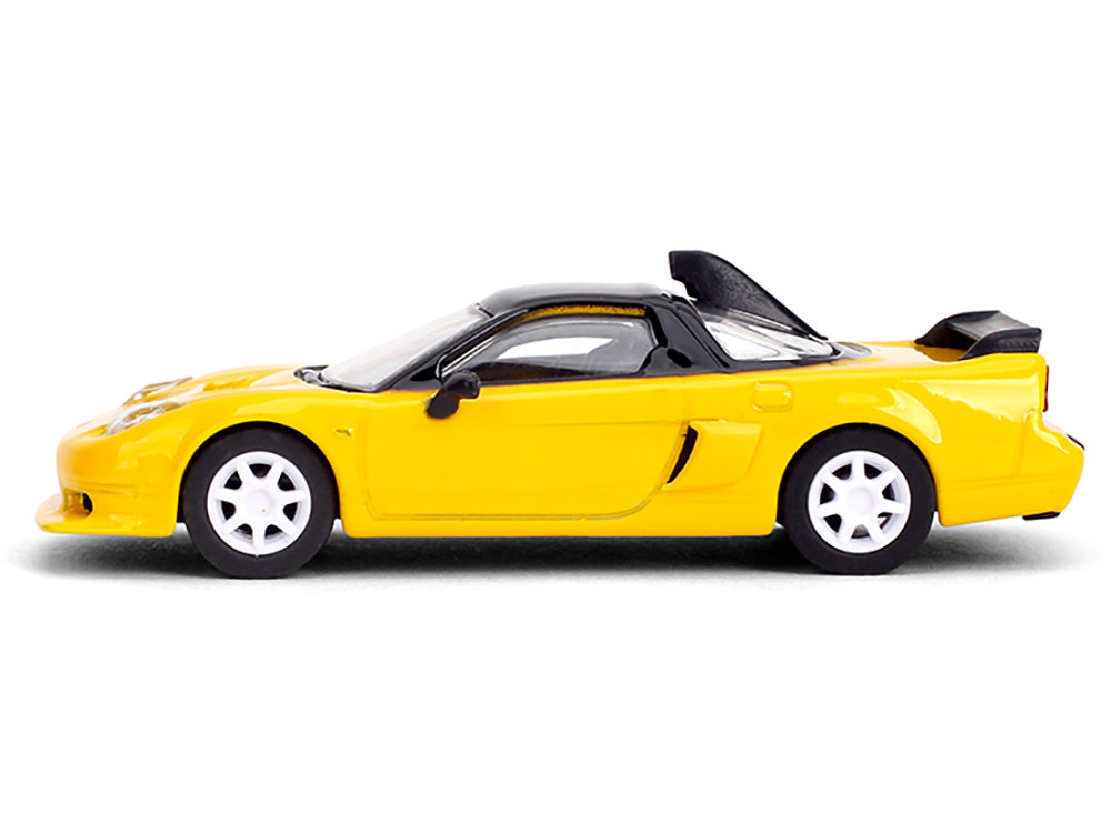 1995 Honda NSX-R GT RHD (Right Hand Drive) Yellow with Black Top "Collection" Series 1/64 Diecast Model Car