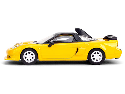 1995 Honda NSX-R GT RHD (Right Hand Drive) Yellow with Black Top "Collection" Series 1/64 Diecast Model Car