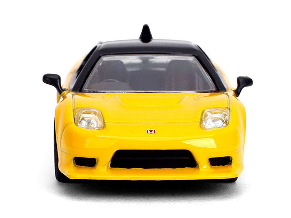 1995 Honda NSX-R GT RHD (Right Hand Drive) Yellow with Black Top "Collection" Series 1/64 Diecast Model Car