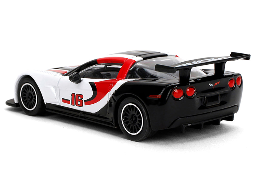 2005 Chevrolet Corvette C6R #16 White with Black and Red Graphics "Collection" Series 1/64 Diecast Model Car