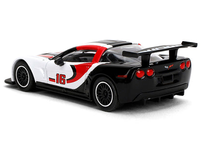 2005 Chevrolet Corvette C6R #16 White with Black and Red Graphics "Collection" Series 1/64 Diecast Model Car