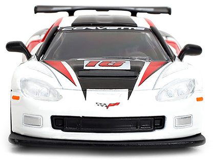2005 Chevrolet Corvette C6R #16 White with Black and Red Graphics "Collection" Series 1/64 Diecast Model Car