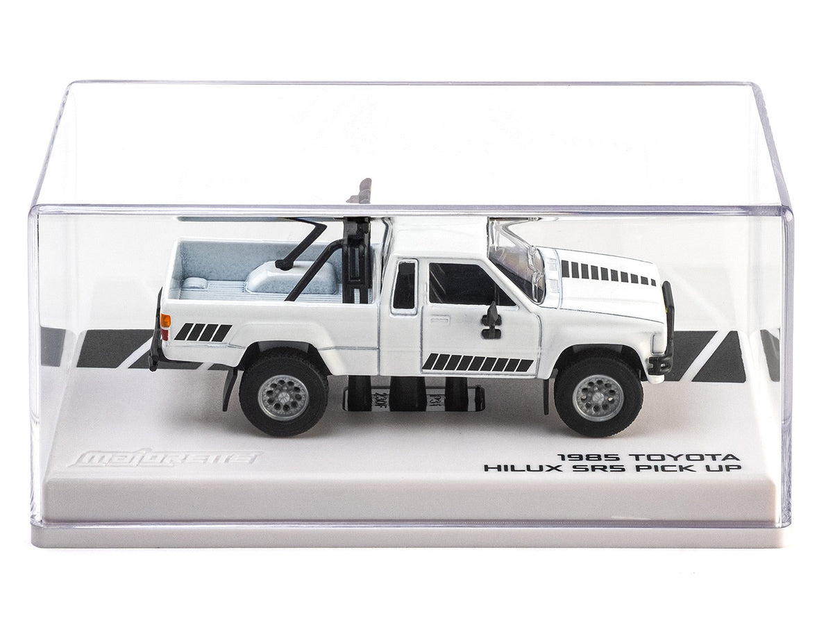 1985 Toyota Hilux SR5 Pickup Truck White with Black Graphics "Collection" Series 1/64 Diecast Model Car
