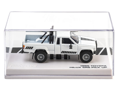 1985 Toyota Hilux SR5 Pickup Truck White with Black Graphics "Collection" Series 1/64 Diecast Model Car