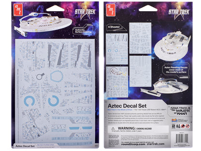 U.S.S. Reliant NCC-1864 Aztec Decal Set "Star Trek II: The Wrath of Khan" (1982) Movie 1/537 Scale Model