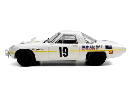 Mazda 110 S Cosmo Sports RHD (Right Hand Drive) #19 "Marathon de la Route" (1968) 1/64 Diecast Model Car