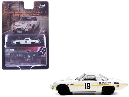 Mazda 110 S Cosmo Sports RHD (Right Hand Drive) #19 "Marathon de la Route" (1968) 1/64 Diecast Model Car