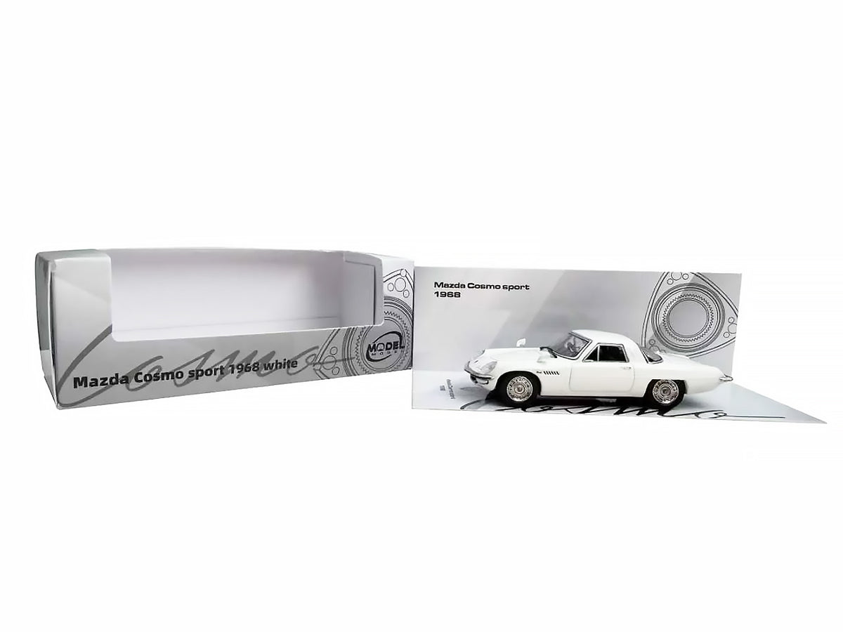 1968 Mazda 110 S Cosmo Sport RHD (Right Hand Drive) White 1/64 Diecast Model Car