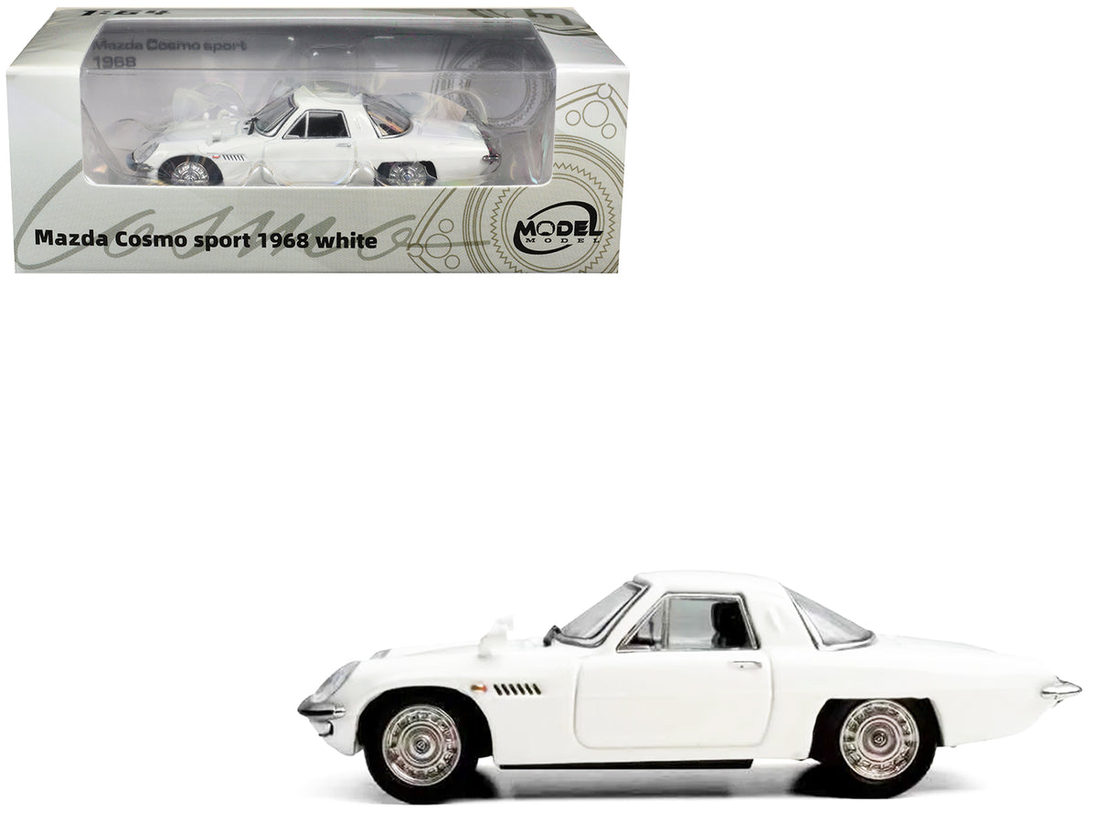 1968 Mazda 110 S Cosmo Sport RHD (Right Hand Drive) White 1/64 Diecast Model Car