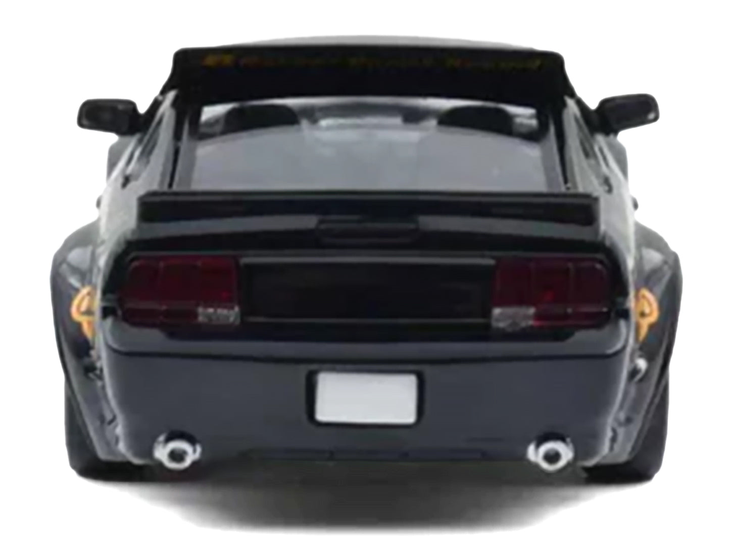Pandem Mustang Black with Gold Graphics 1/64 Diecast Model Car