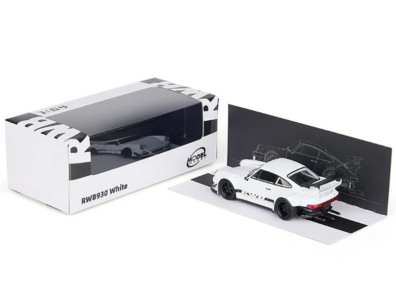 RWB 930 Matt White with Black Stripes 1/64 Diecast Model Car