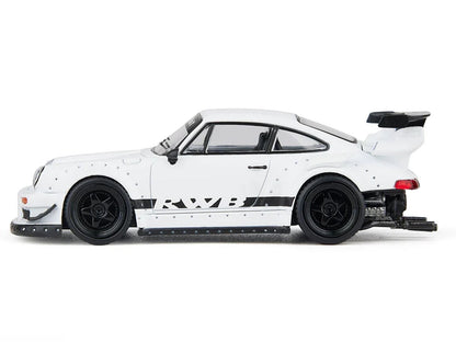 RWB 930 Matt White with Black Stripes 1/64 Diecast Model Car