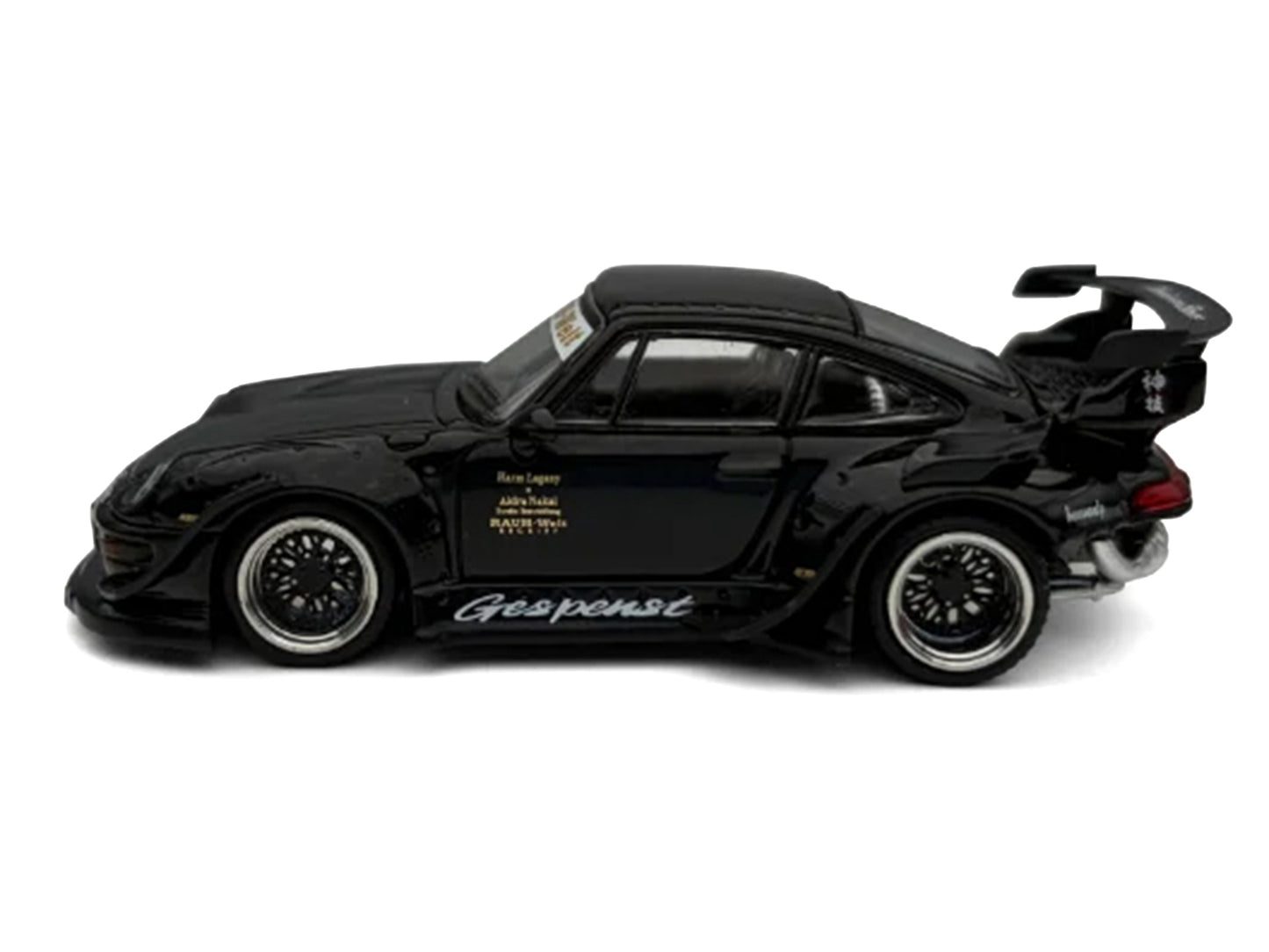 RWB 993 "Gespenst" Black 1/64 Diecast Model Car