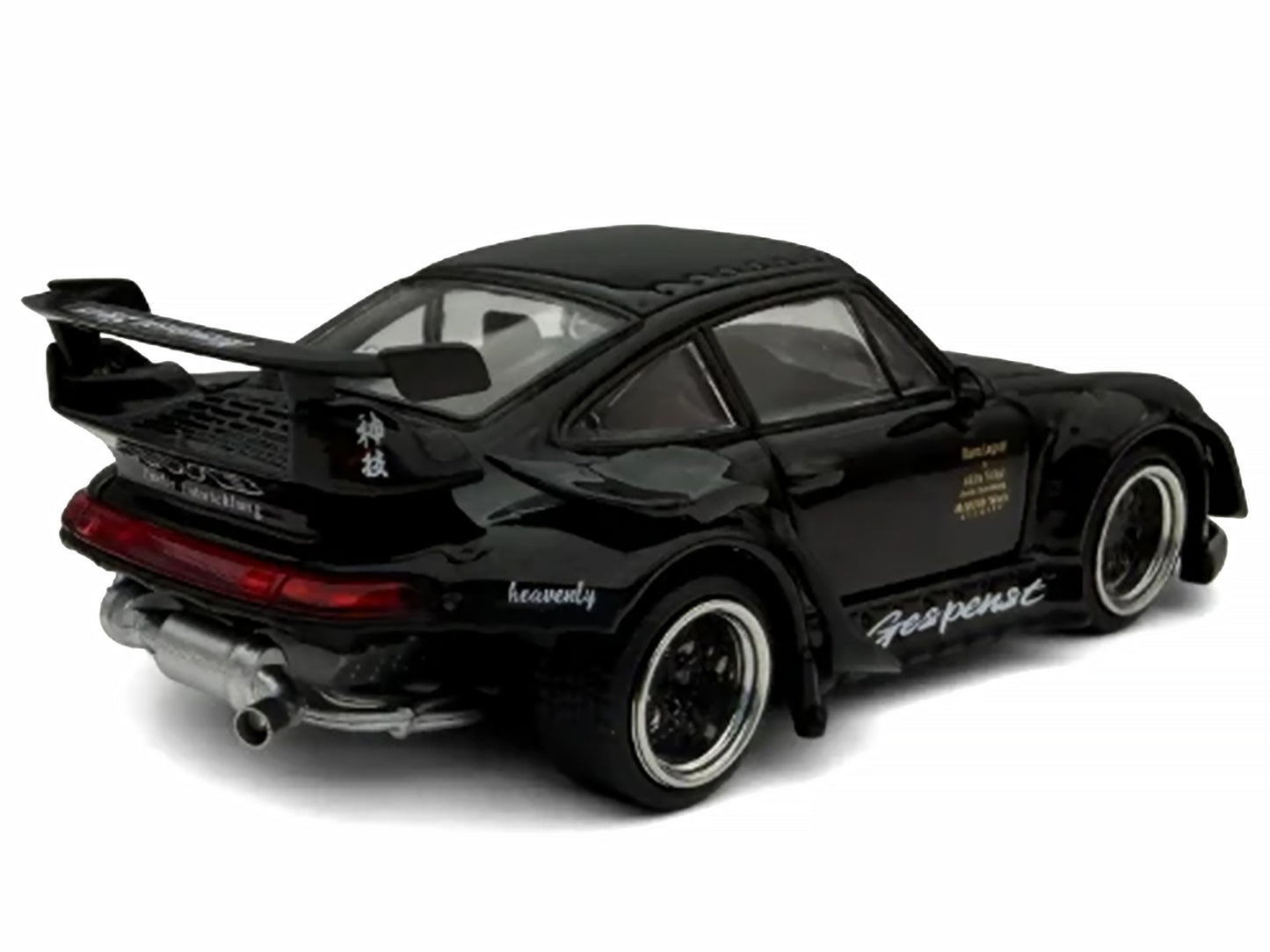 RWB 993 "Gespenst" Black 1/64 Diecast Model Car
