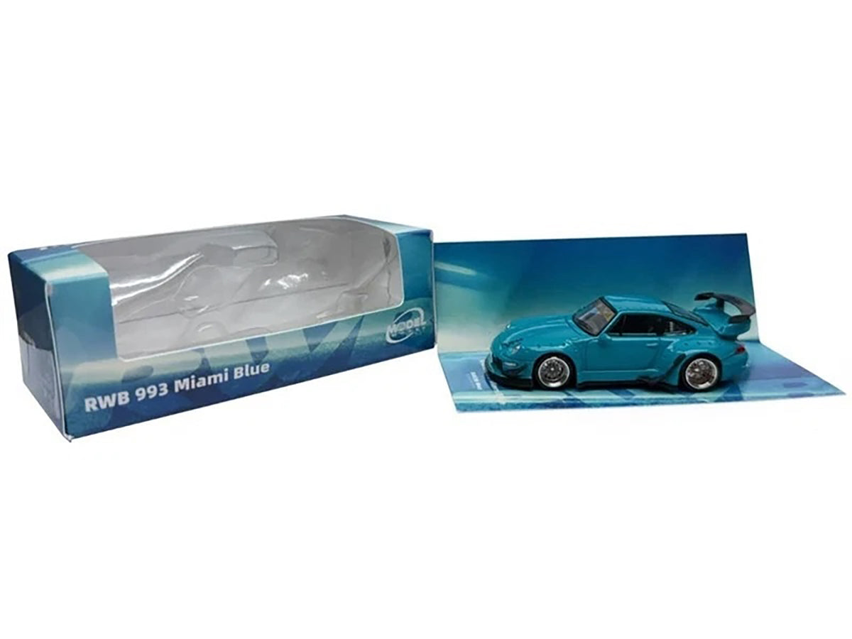 RWB 993 Miami Blue 1/64 Diecast Model Car