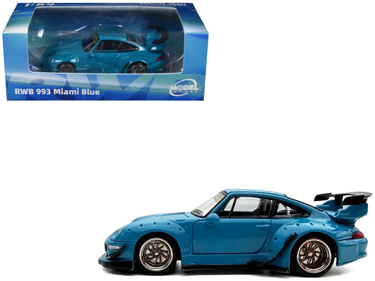 RWB 993 Miami Blue 1/64 Diecast Model Car