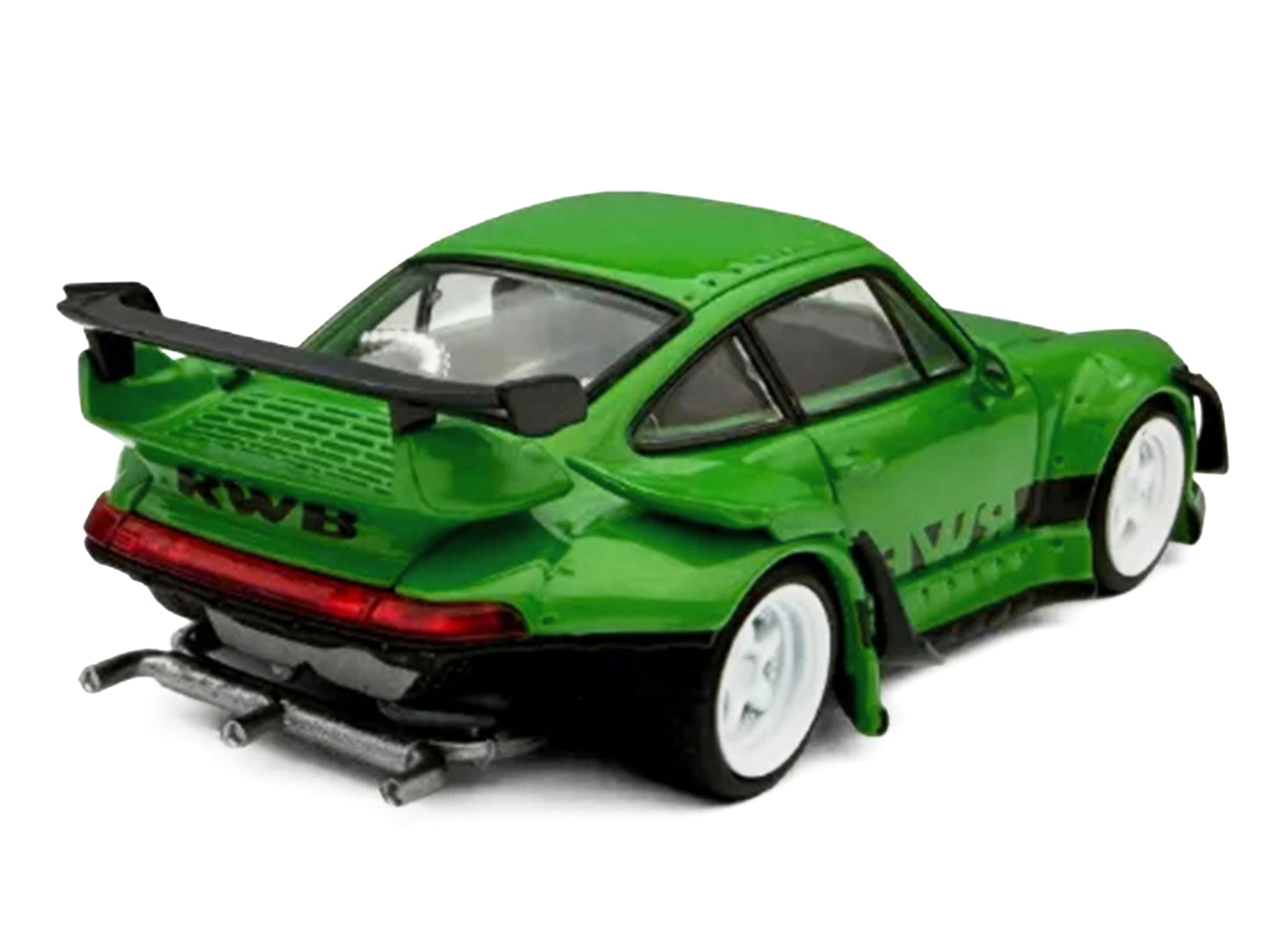 RWB 993 Green with Black Stripes 1/64 Diecast Model Car