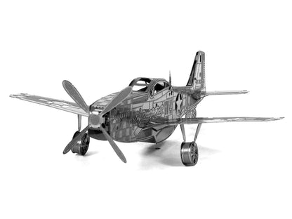 Model Kit North American P-51 Mustang Fighter Aircraft "Big Beautiful Doll" United States Army Air Forces (Easy Difficulty) Steel Model