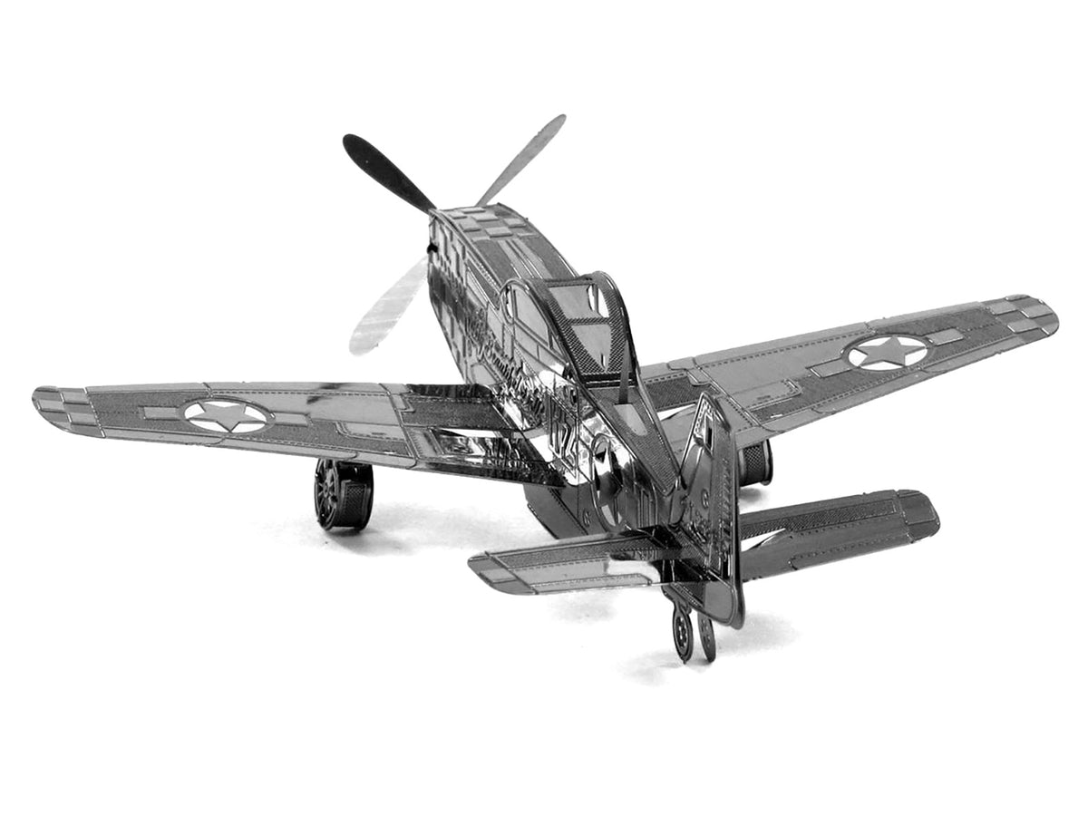 Model Kit North American P-51 Mustang Fighter Aircraft "Big Beautiful Doll" United States Army Air Forces (Easy Difficulty) Steel Model