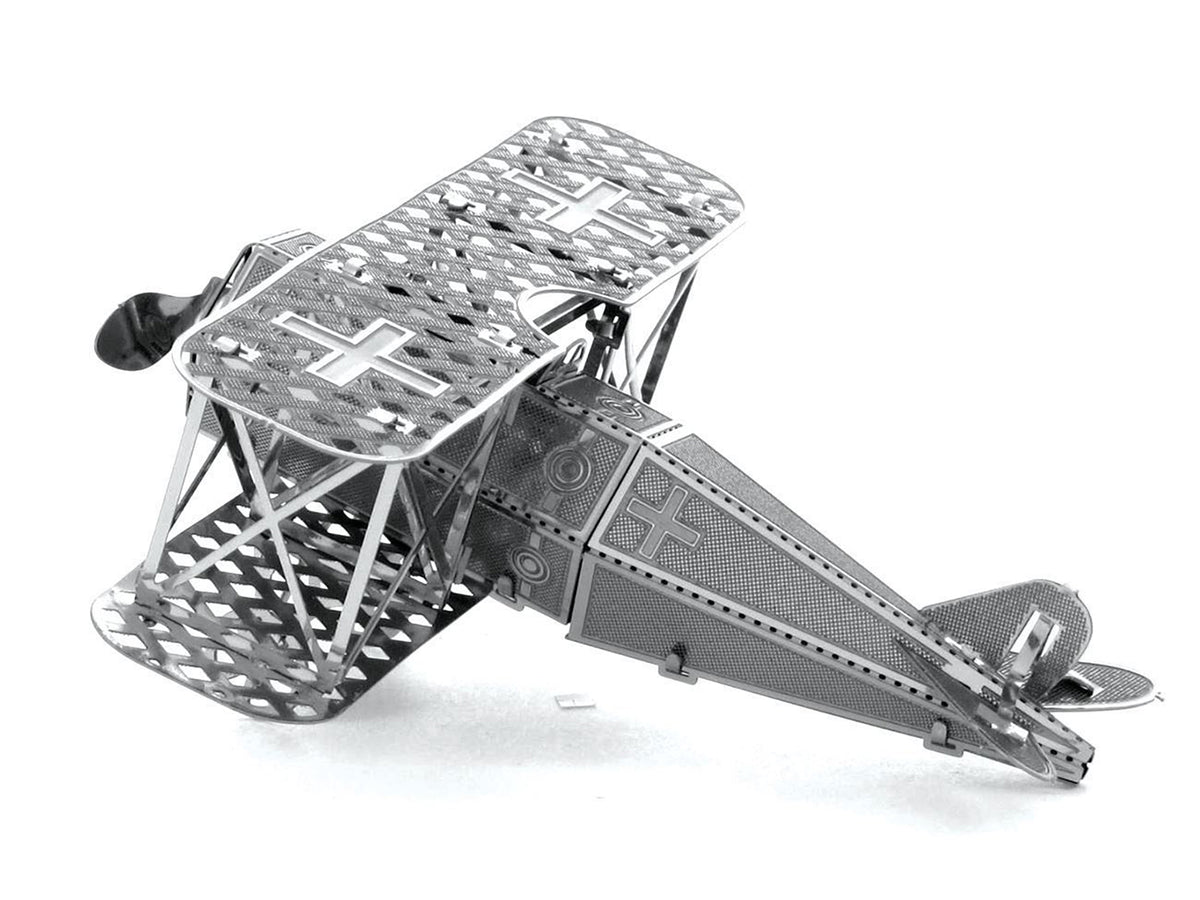 Model Kit Fokker D-VII Fighter Aircraft "Imperial German Army" (Easy Difficulty) Steel Model