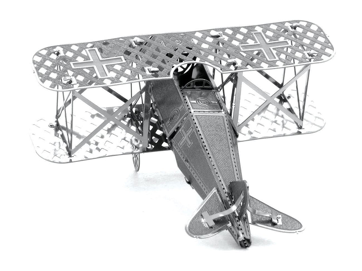 Model Kit Fokker D-VII Fighter Aircraft "Imperial German Army" (Easy Difficulty) Steel Model