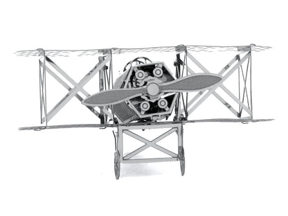 Model Kit Fokker D-VII Fighter Aircraft "Imperial German Army" (Easy Difficulty) Steel Model