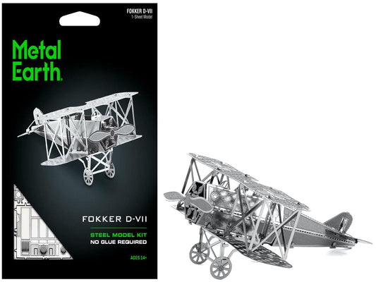 Model Kit Fokker D-VII Fighter Aircraft "Imperial German Army" (Easy Difficulty) Steel Model