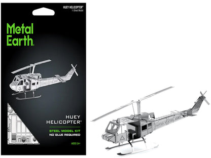 Model Kit Bell UH-1 Iroquois "Huey" Helicopter "United States Army" (Easy Difficulty) Steel Model
