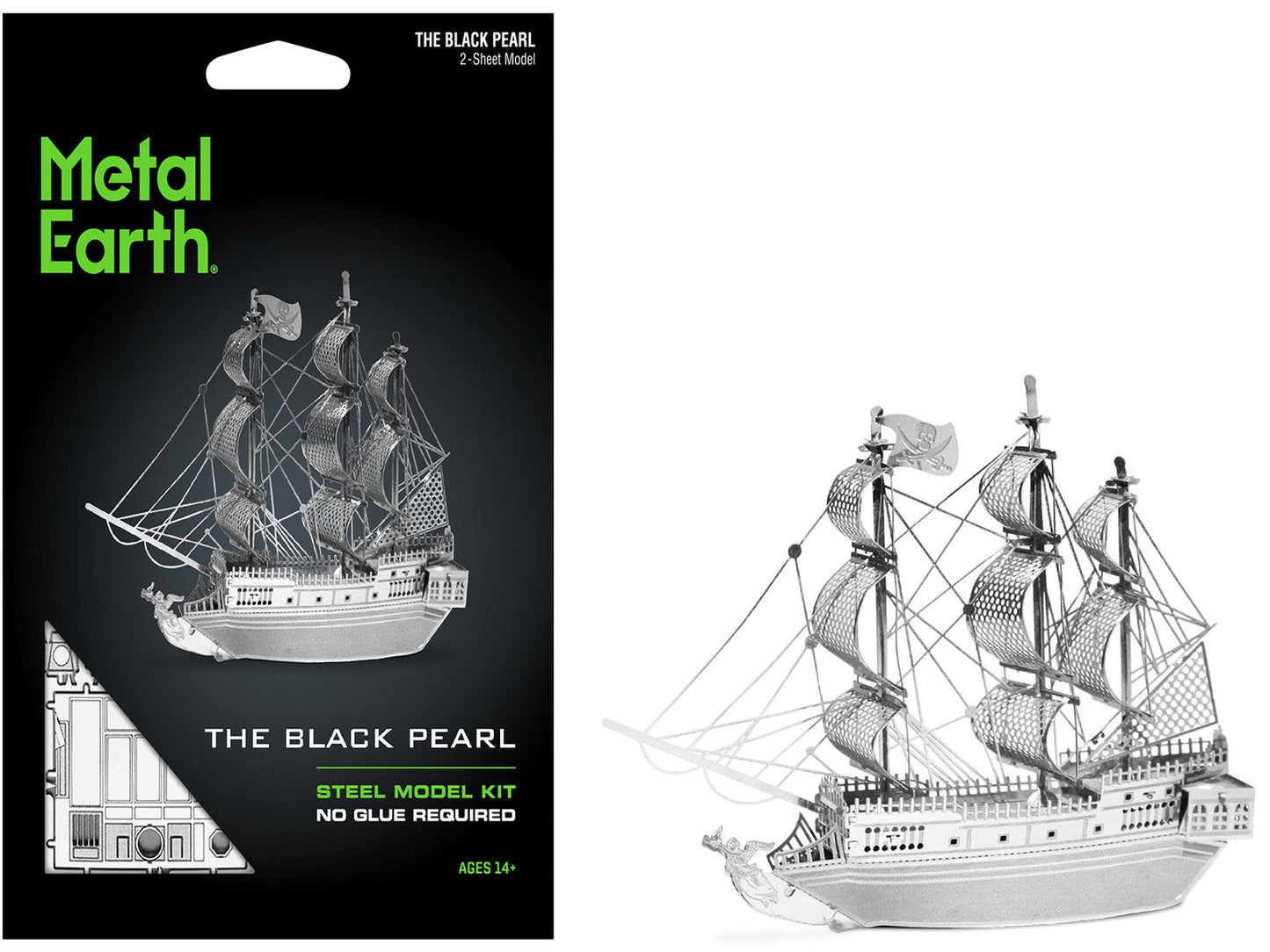 Model Kit Black Pearl Ship (Moderate Difficulty) Steel Model