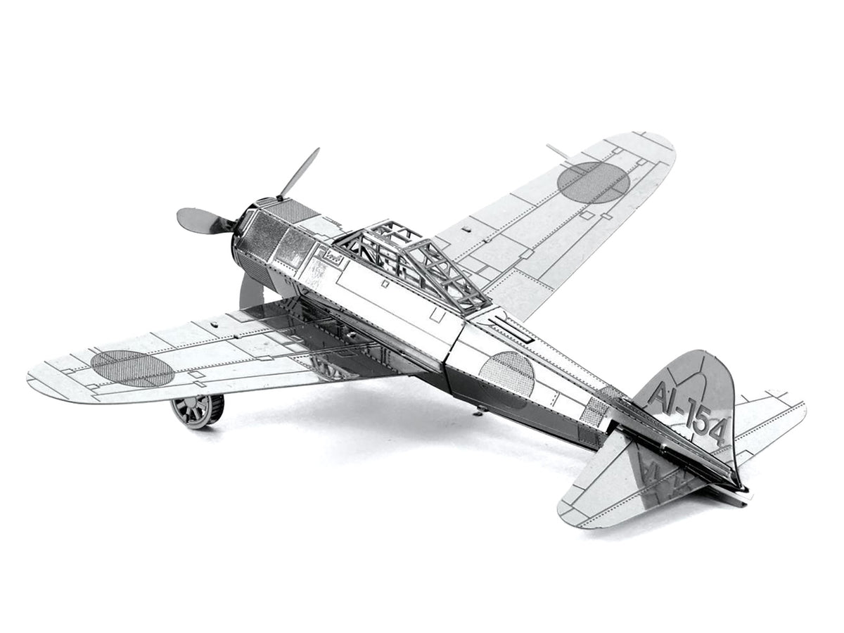 Model Kit Mitsubishi Zero Fighter Aircraft "Imperial Japanese Navy Air Service" (Moderate Difficulty) Steel Model