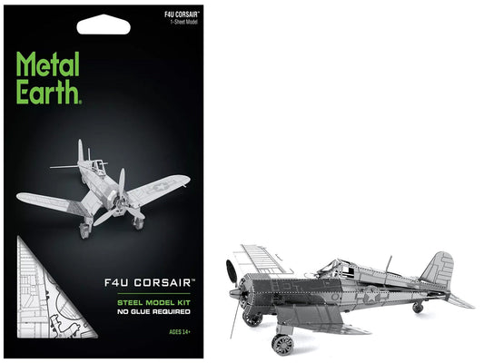 Model Kit Vought F4U Corsair Fighter Aircraft "United States Navy" (Moderate Difficulty) Steel Model