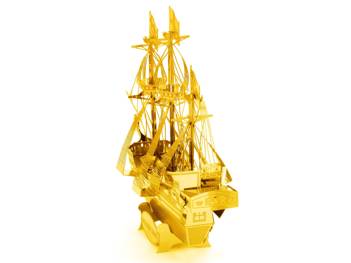 Model Kit Golden Hind Galleon Gold Version (Moderate Difficulty) Steel Model