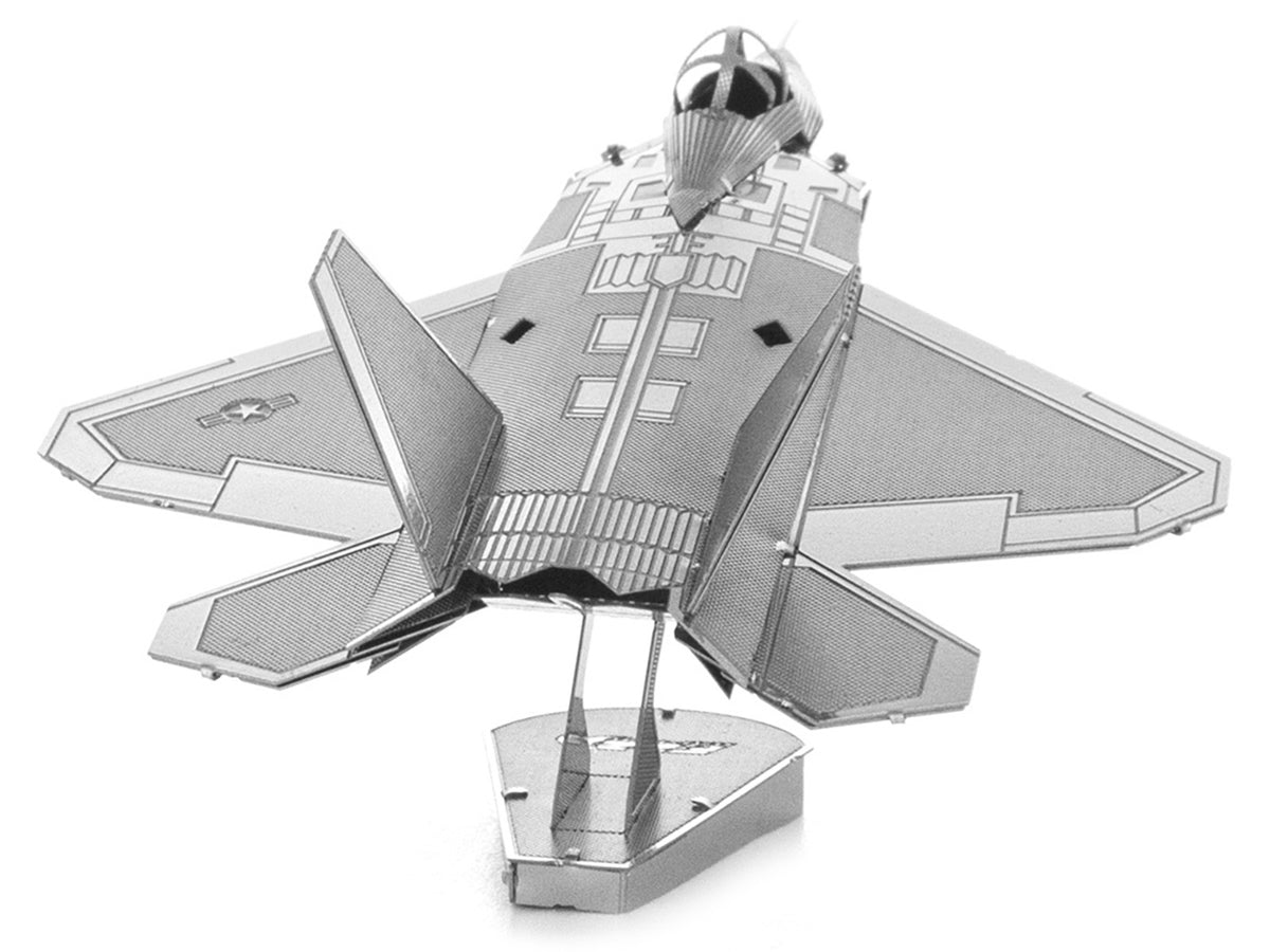 Model Kit Lockheed Martin F-22 Raptor Stealth Aircraft (Moderate Difficulty) Steel Model