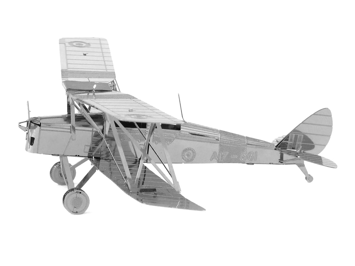 Model Kit De Havilland Tiger Moth Trainer Aircraft (Moderate Difficulty) Steel Model