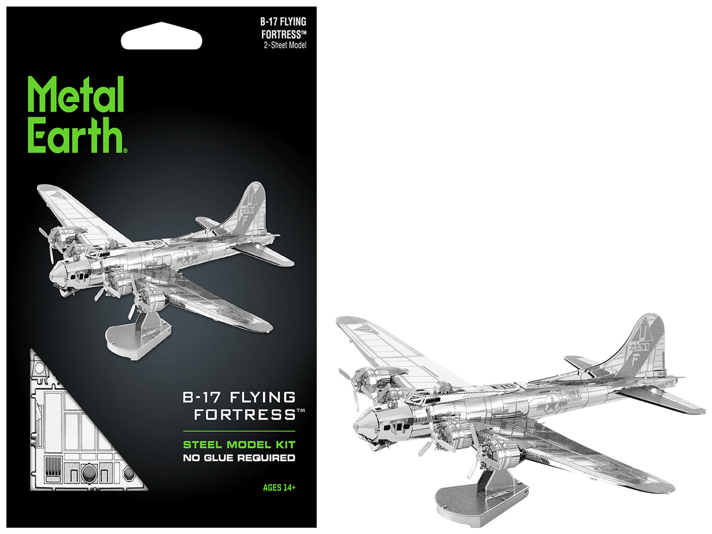 Model Kit Boeing B-17 Flying Fortress Bomber Aircraft (Moderate Difficulty) Steel Model