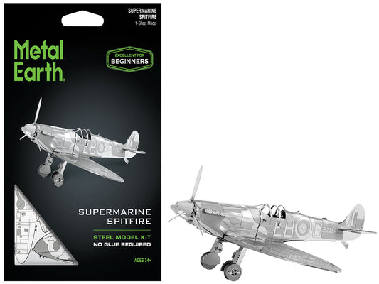 Model Kit Supermarine Spitfire Fighter Aircraft "Royal Air Force" (Easy Difficulty) Steel Model