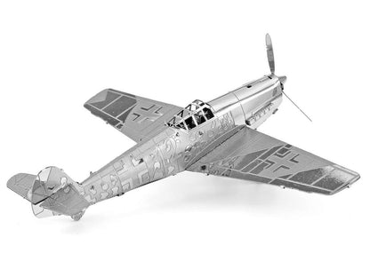 Model Kit Messerschmitt BF-109 Fighter Aircraft "German Luftwaffe" (Moderate Difficulty) Steel Model