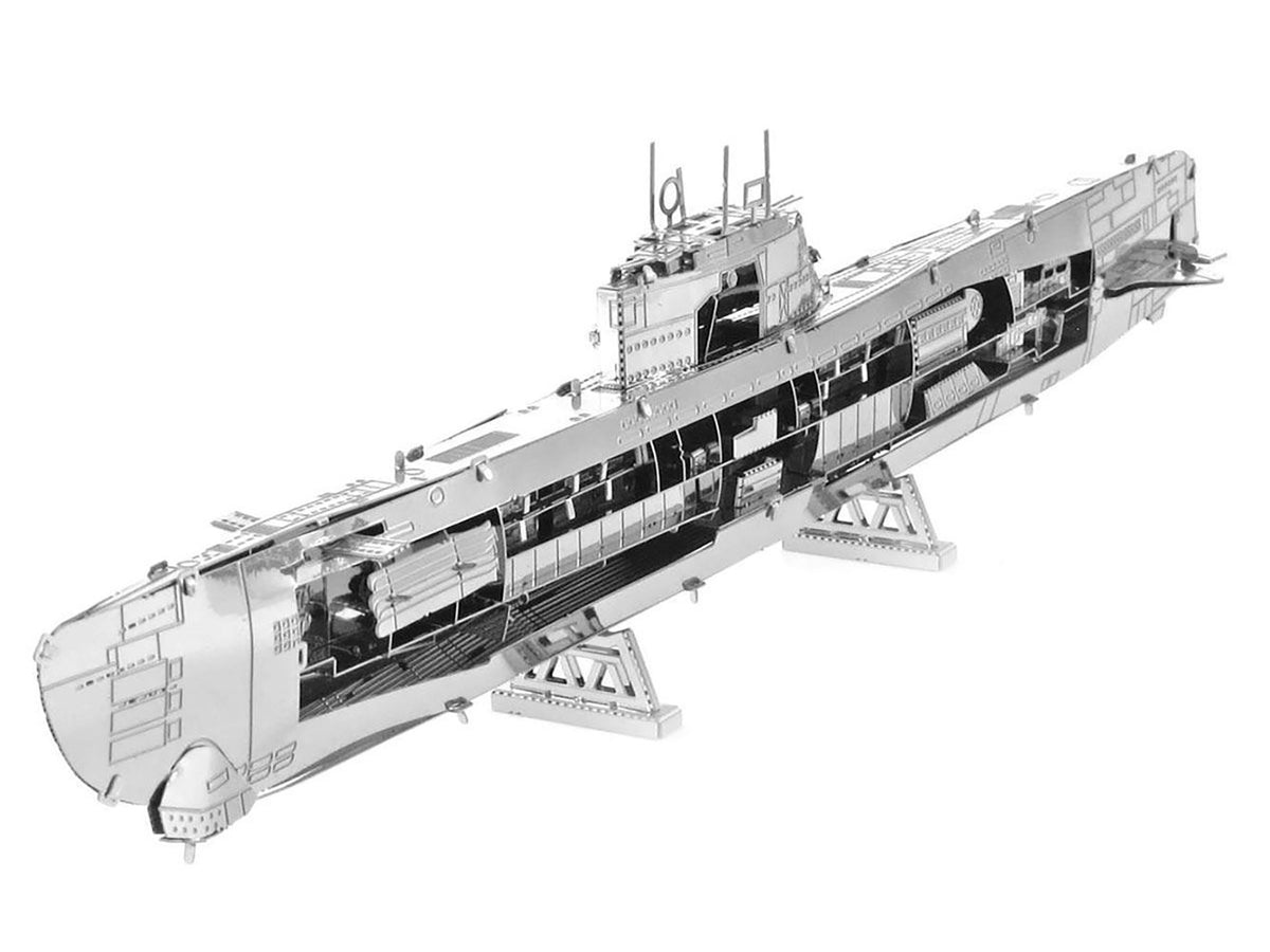 Model Kit German U-Boat Type XXI Submarine (Challenging Difficulty) Steel Model