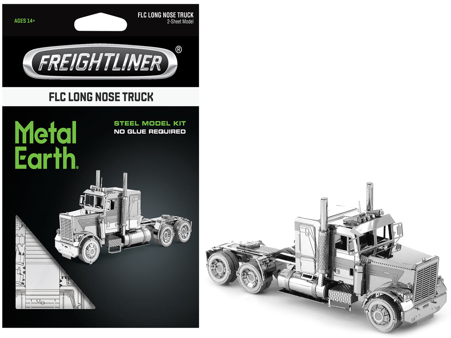 Model Kit Freightliner FLC Long Nose Truck (Challenging Difficulty) Steel Model