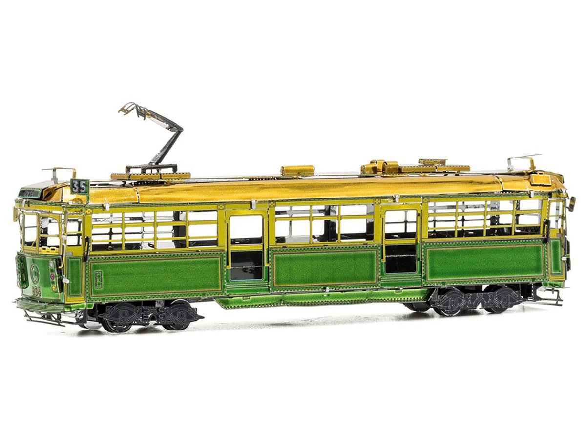 Model Kit Melbourne W-class Tram Green and Gold (Moderate Difficulty) Steel Model