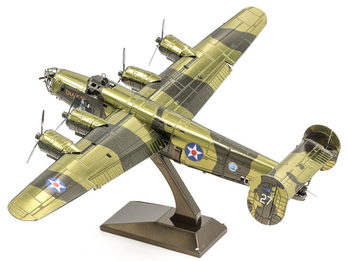 Model Kit Consolidated B-24 Liberator Bomber Aircraft "Diamond Lil" United States Army Air Forces (Challenging Difficulty) Steel Model