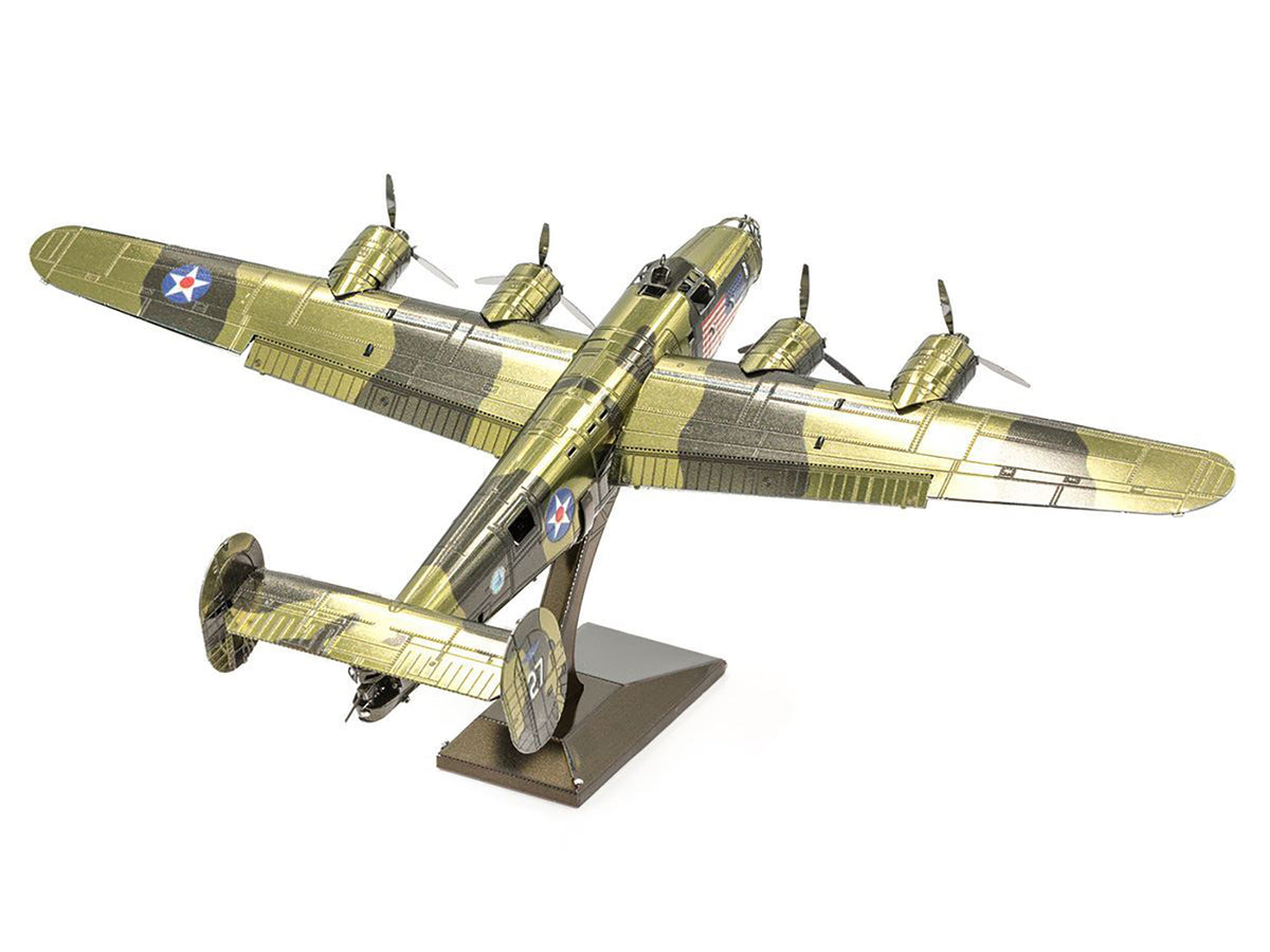 Model Kit Consolidated B-24 Liberator Bomber Aircraft "Diamond Lil" United States Army Air Forces (Challenging Difficulty) Steel Model
