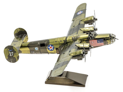Model Kit Consolidated B-24 Liberator Bomber Aircraft "Diamond Lil" United States Army Air Forces (Challenging Difficulty) Steel Model
