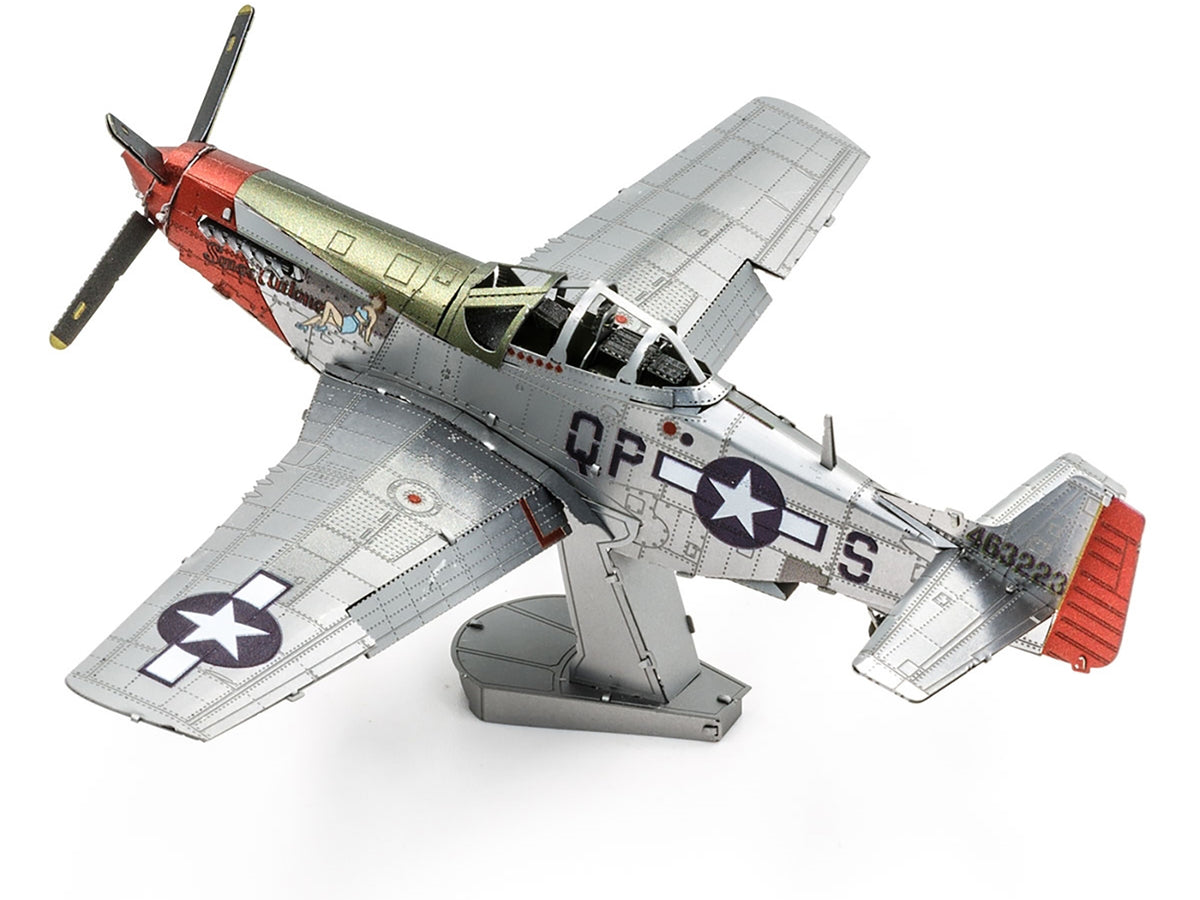 Model Kit North American P-51D Mustang Fighter Aircraft "Sweet Arlene" United States Army Air Forces (Challenging Difficulty) Steel Model