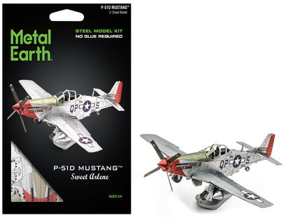 Model Kit North American P-51D Mustang Fighter Aircraft "Sweet Arlene" United States Army Air Forces (Challenging Difficulty) Steel Model