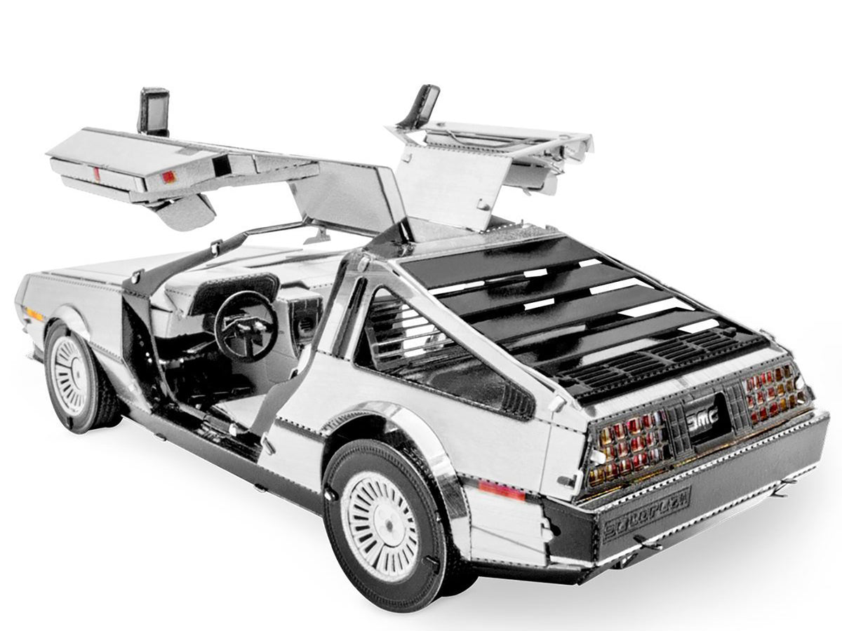 Model Kit DeLorean Brushed Metal (Moderate Difficulty) Steel Model