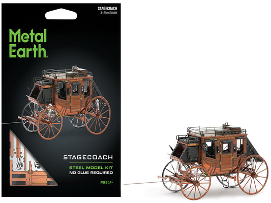 Model Kit Wild West Stagecoach (Moderate Difficulty) Steel Model